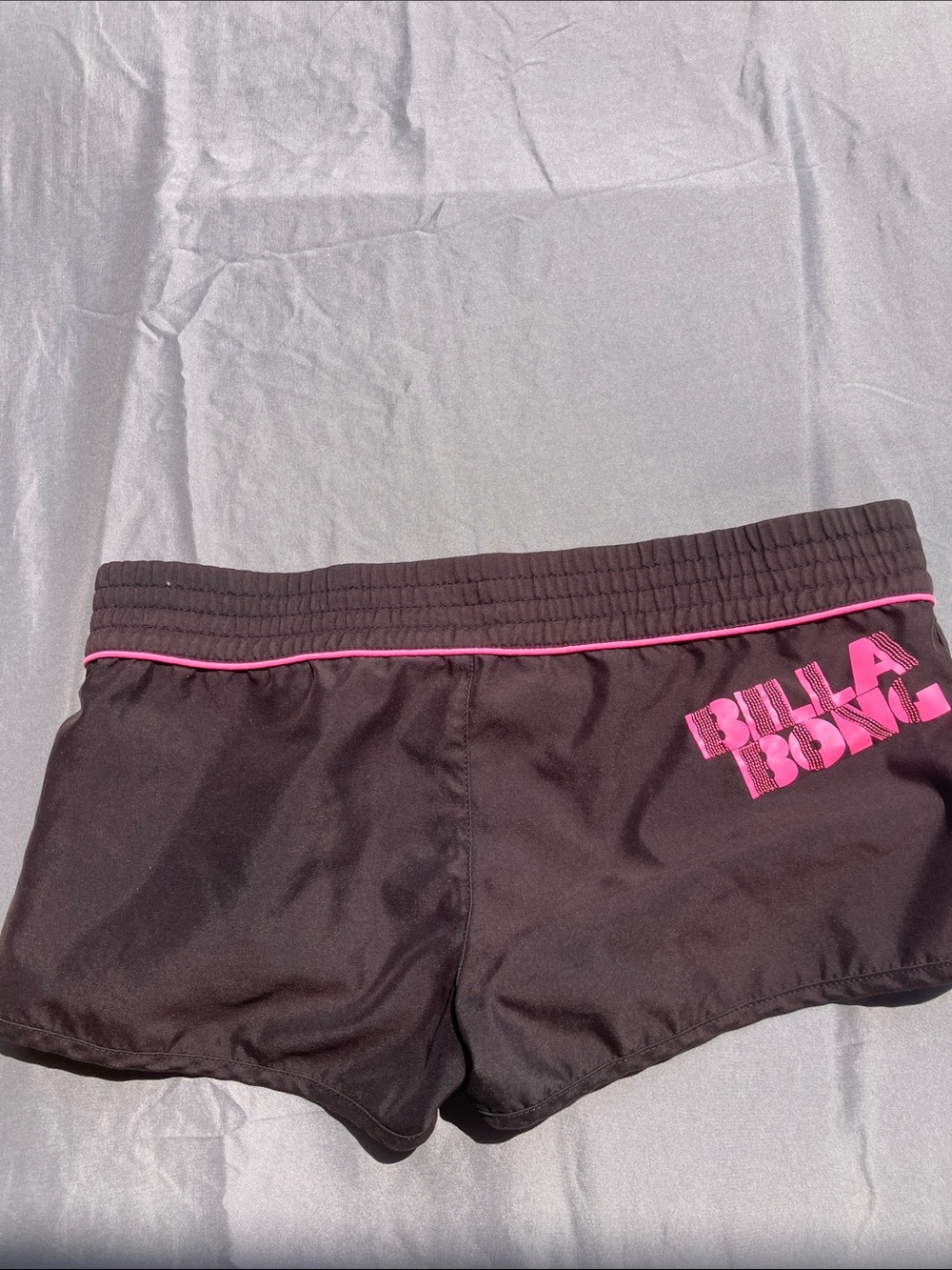 Billabong Black Board Shorts with Pink Accents - Picture 3 of 7